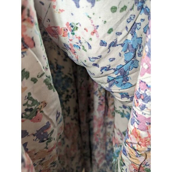 Neeru Kumar Floral Maxi Dress with Lace Top Size Small - Picture 8 of 16